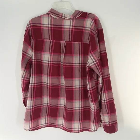 OLD NAVY XL CLASSIC SHIRT PINK PLAID - Picture 5 of 5
